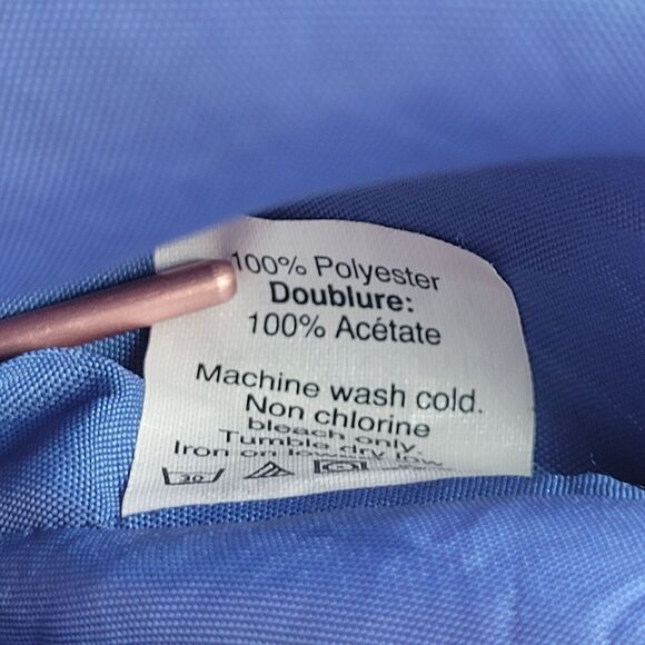 J CREW Royal Blue Mini Dress Size 0 Crepe Lined Sleeveless Pockets Twee - Picture 10 of 10